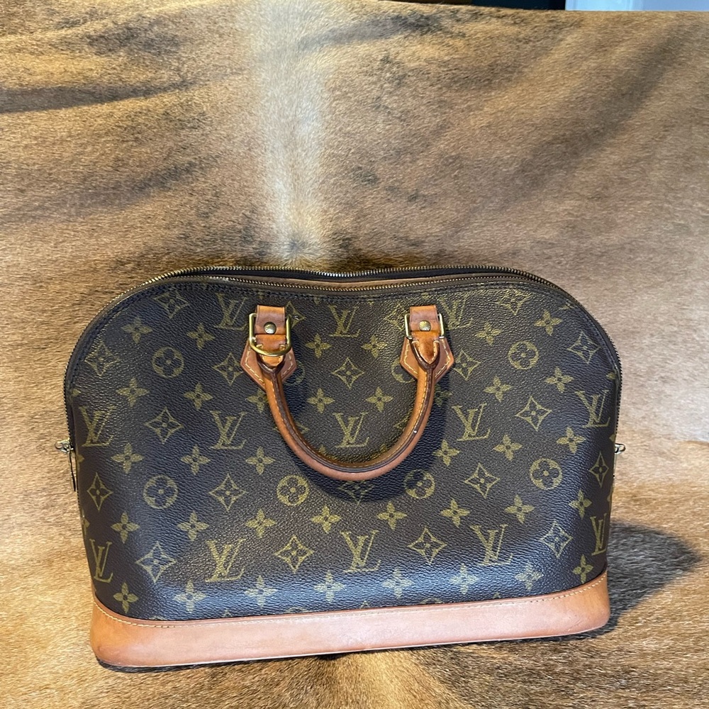 Louis Vuitton LV Hand Bag Alma Brown Monogram
